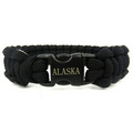 Elite Survival Paracord Bracelet with Plastic Clasp (8"x1/3"x1/4")